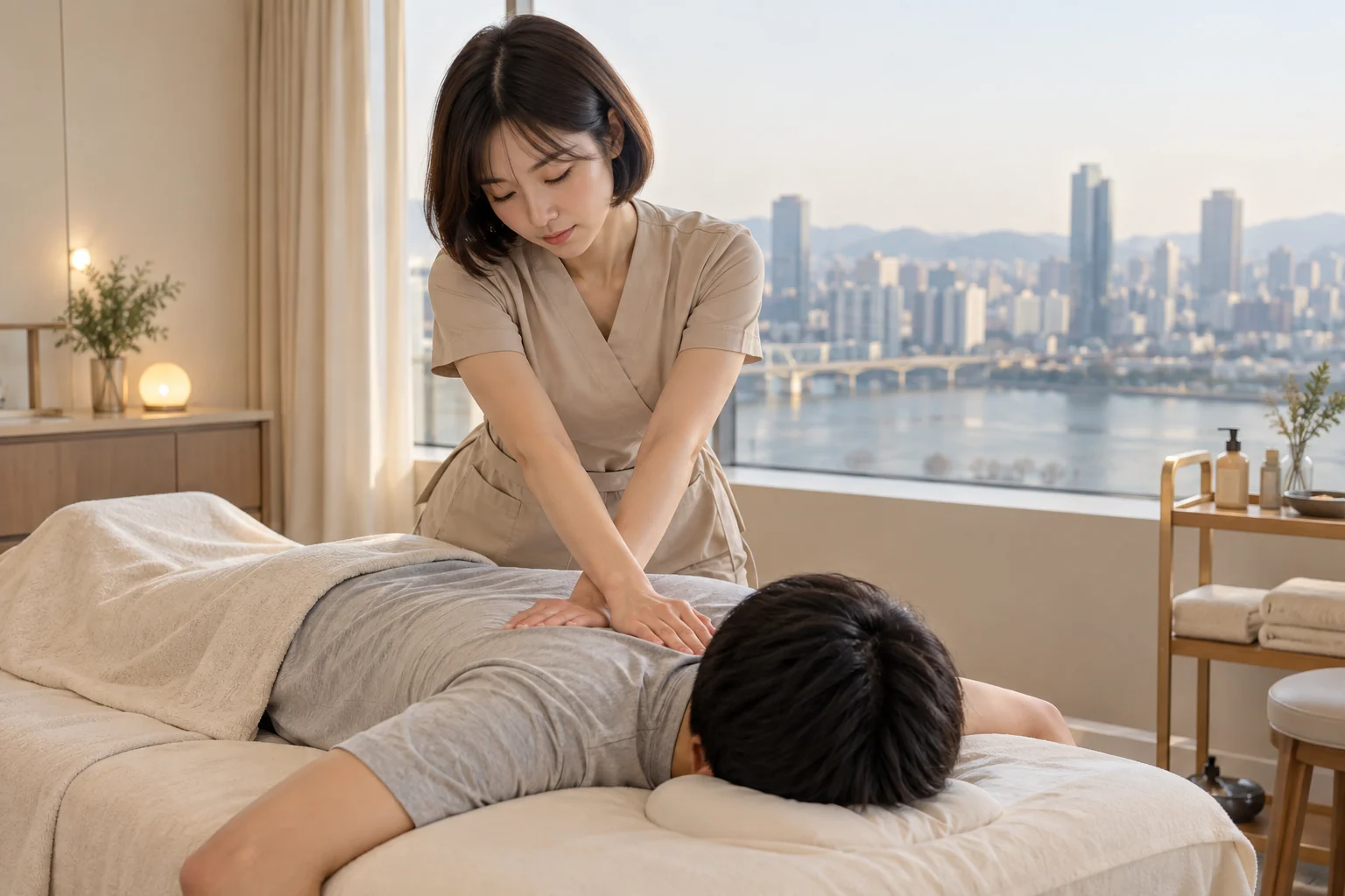 전문 방문 관리 장면 1