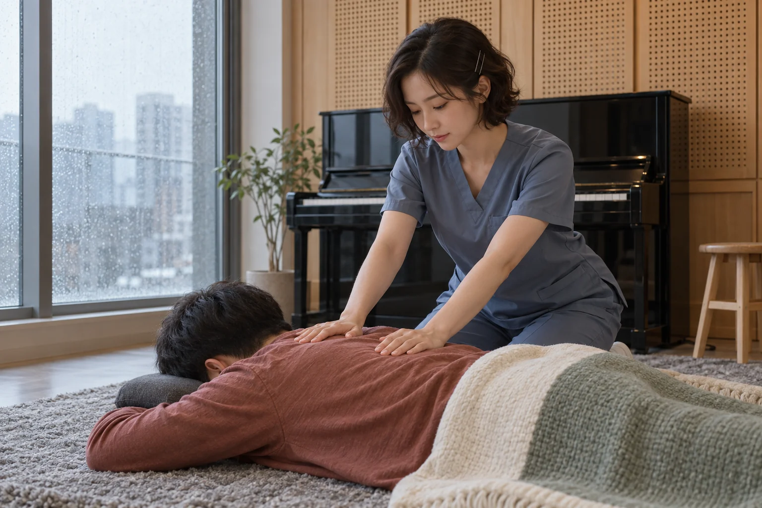 전문 방문 관리 장면 6