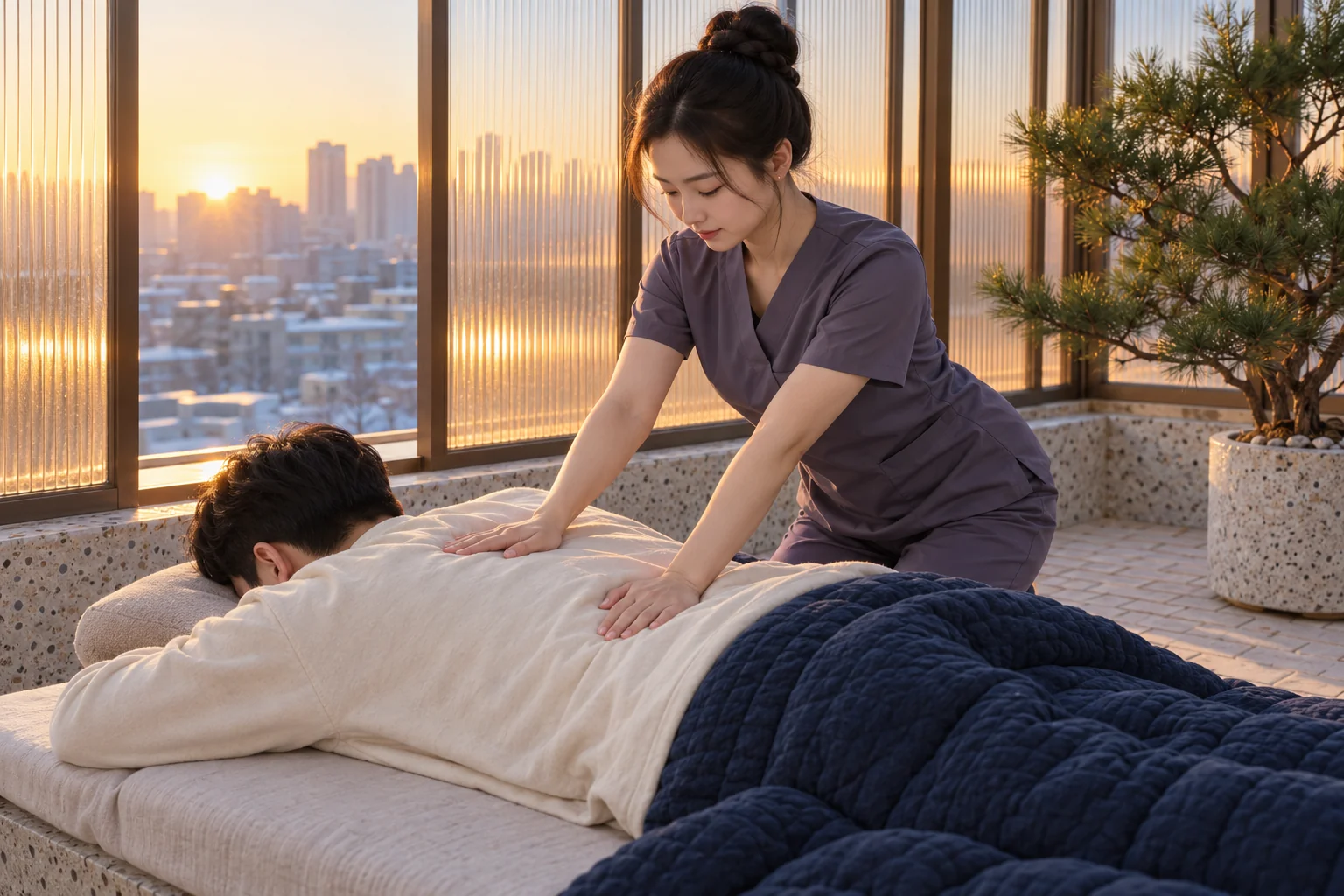 전문 방문 관리 장면 1